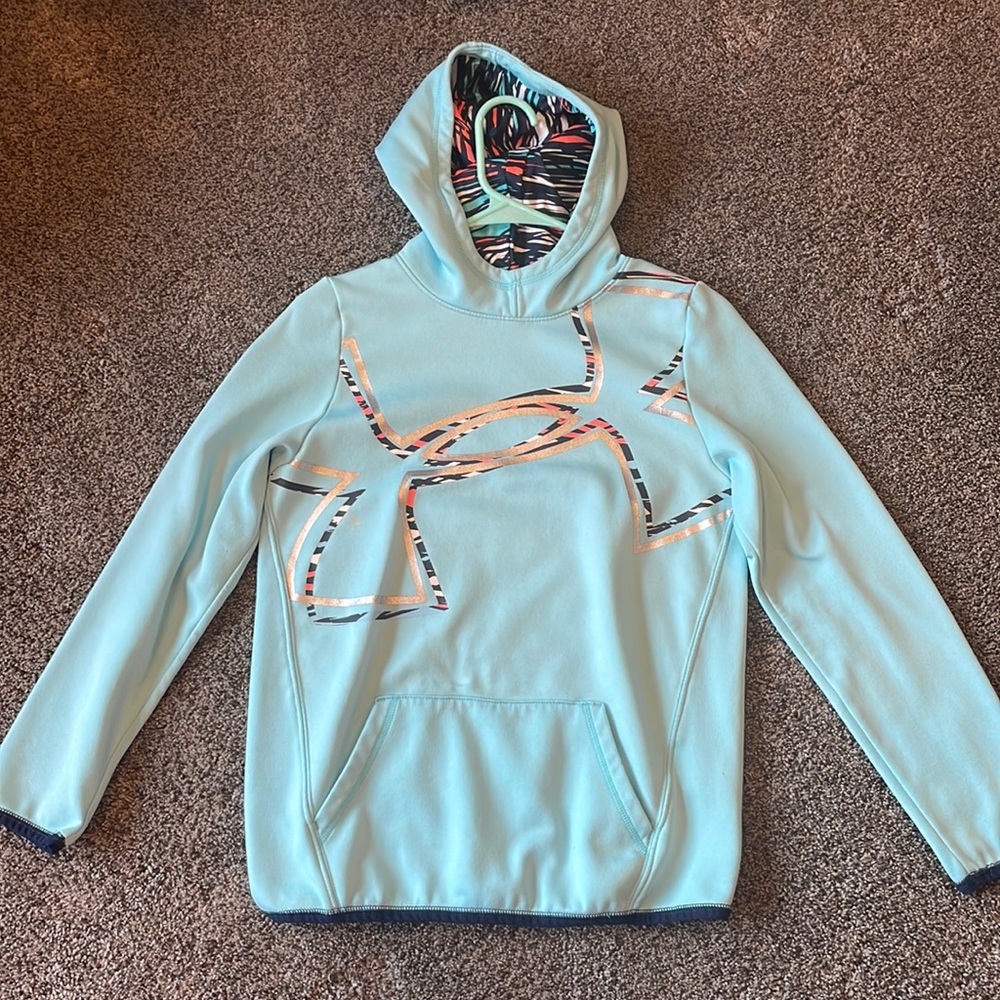Girls under armor hoodie. Girls size youth extra large.